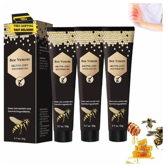 Does not apply Other - 3 PCS New Bee Venom Gel, Bee Venom Professional Gel, Provides for Ack,Neck,Hands